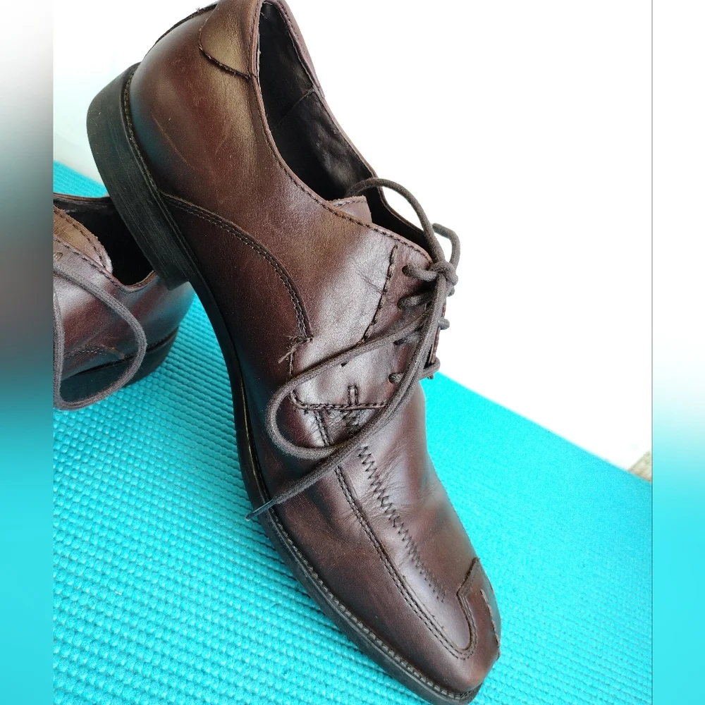 STEVE MADDEN Burrys Men's  Brown Leather Dress Shoes Size 11